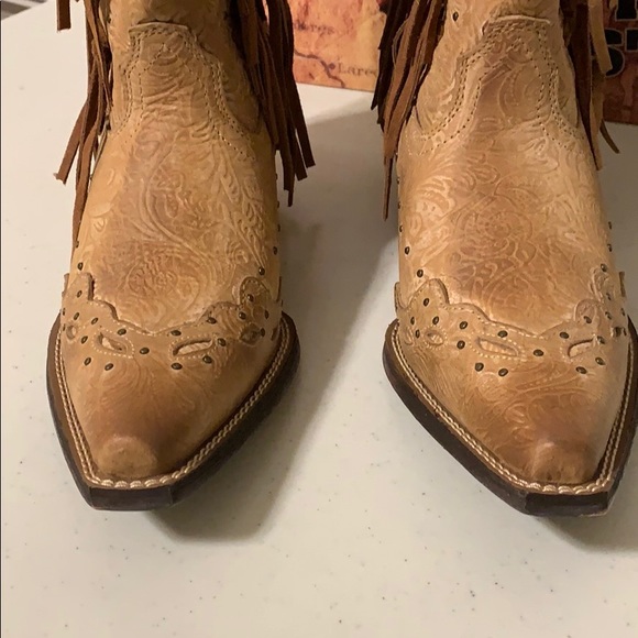 Laredo Western Cowgirl Boots 8M NWOT with Fringe - Picture 8 of 16